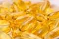 Omega 3 capsules. Supplement food capsules with oil of nordic fish oil. Vitamins and tablets against white