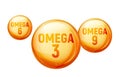 Omega 3 fatty vitamin oil. Fat acid gold capsule fish oil omega 3, 6, 9