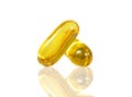 Omega Fish Oil capsules Royalty Free Stock Photo