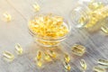 Omega 3 gel capsules