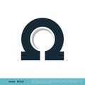 Omega Icon Vector Logo Template Illustration Design. Vector EPS 10