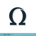 Omega Icon Vector Logo Template Illustration Design. Vector EPS 10