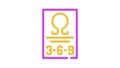 omega 369 nutrition fact color icon animation