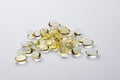 Omega 3 pills - isolated Royalty Free Stock Photo