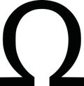 Omega sign vector