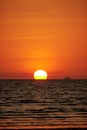 Omega Sunset at Hat Yao Beach, Krabi, Thailand Royalty Free Stock Photo