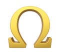 Omega Symbol Isolated Royalty Free Stock Photo