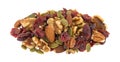 Omega 3 trail mix on a white background Royalty Free Stock Photo