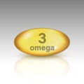 Omega 3. vitamin drop pill