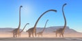 Omeisaurus Dinosaur Desert