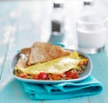 Omelet breakfast dish Royalty Free Stock Photo