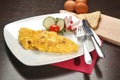 Omelet breakfast Royalty Free Stock Photo