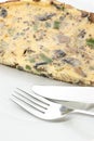Omelet with mushroom and onion Royalty Free Stock Photo