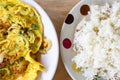 Omelet& rice Royalty Free Stock Photo