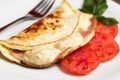 Omelette with ham and cheese breakfast Royalty Free Stock Photo