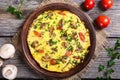 Omelette with mushroom Royalty Free Stock Photo