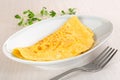 Omelette plate Royalty Free Stock Photo