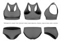 Omen sport bra and briefs. Royalty Free Stock Photo