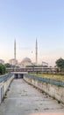 Omer Duruk mosque exterior view and Marmaray