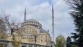 Omer duruk mosque external view with minarets in atakoy district.