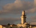 Omer mosque minaret in the Old Town of Jerusalem, Israel Royalty Free Stock Photo