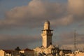 Omer mosque minaret in the Old Town of Jerusalem, Israel Royalty Free Stock Photo