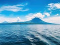 Ometepe vulcano Concepcion view Made With Generative AI illustration
