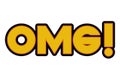 Omg comic words isolated icon Royalty Free Stock Photo