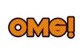 Omg comic words isolated icon Royalty Free Stock Photo