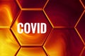 Omicron Variant Coronavirus Covid-19 Outbreak Header Background Illustration Royalty Free Stock Photo