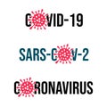 Omicron Variant, SARS-CoV-2 Virus, New COVID-19 variant, Coronavirus, stylized red and black symbol Omicron cell. Vector Royalty Free Stock Photo