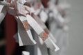 Omikuji Charms on Tree Outside Heian-Jingu Royalty Free Stock Photo