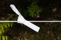 Omikuji - paper strips with random fortunes at Kinkaku-ji Temple Royalty Free Stock Photo