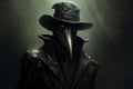 Ominous Plague doctor medieval. Generate Ai Royalty Free Stock Photo