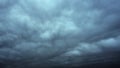 Ominous storm clouds background time lapse