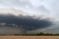 Ominous storm clouds and supercell thunderstorm Royalty Free Stock Photo