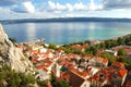 Picturesque panorama of Omis in Dalmatia,Croatia
