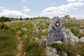 Amazing Omis Dinara mountain in Dalmatia, Croatia