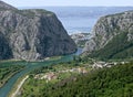 Omis old city in Croatia