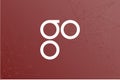 Omisego OMG cryptocurrency icon on flag