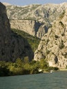 OmiÃÂ¡- Almissa city in Croatia located on the Adriatic Royalty Free Stock Photo