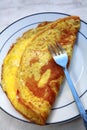 Omlette on a plate Royalty Free Stock Photo