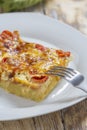 Omlette on plate Royalty Free Stock Photo