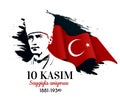 ÃÂ¡ommemorative date November 10, 1938 day of Kemal Ataturk`s death, the first President of the Republic of Turkey