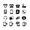 ÃÂ¡ommunication, call, phone icons set