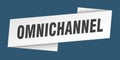 omnichannel banner template. omnichannel ribbon label. Royalty Free Stock Photo