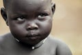 Omo River Valley, Ethiopia, November 2020, Portrait of a baby from the Mursi tribe