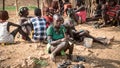 Unidentified girl from the tribe of Hamar in the Omo Valley of Ethiopia