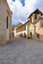 Omodus, Cyprus - September 30, 2017: Omodus Monastery of the Holy Cross, inside view of Orthodox monastery.