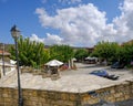 Omodus, Cyprus - September 30, 2017: Omodus village centre with